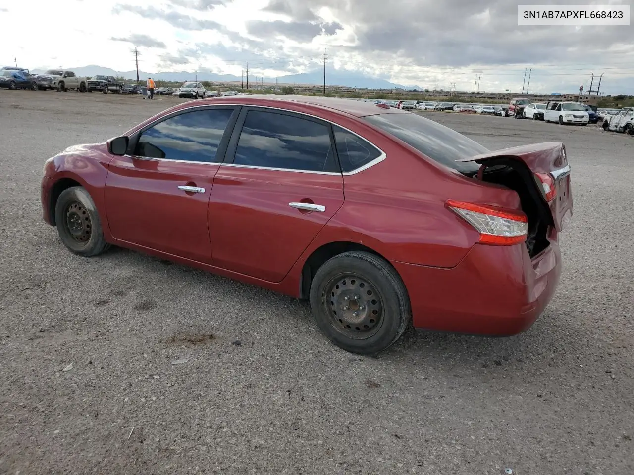 3N1AB7APXFL668423 2015 Nissan Sentra S