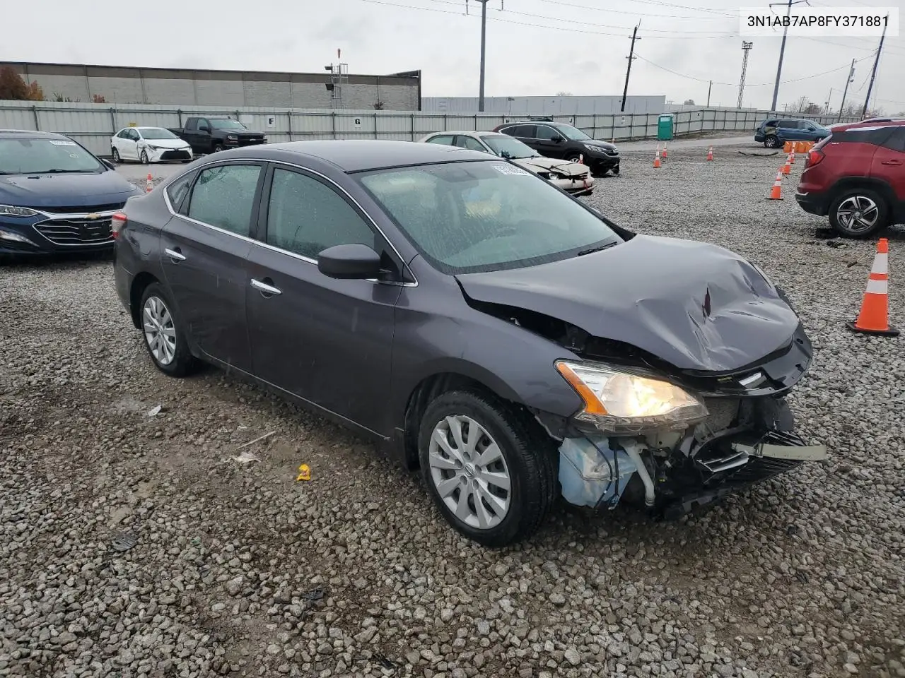 3N1AB7AP8FY371881 2015 Nissan Sentra S