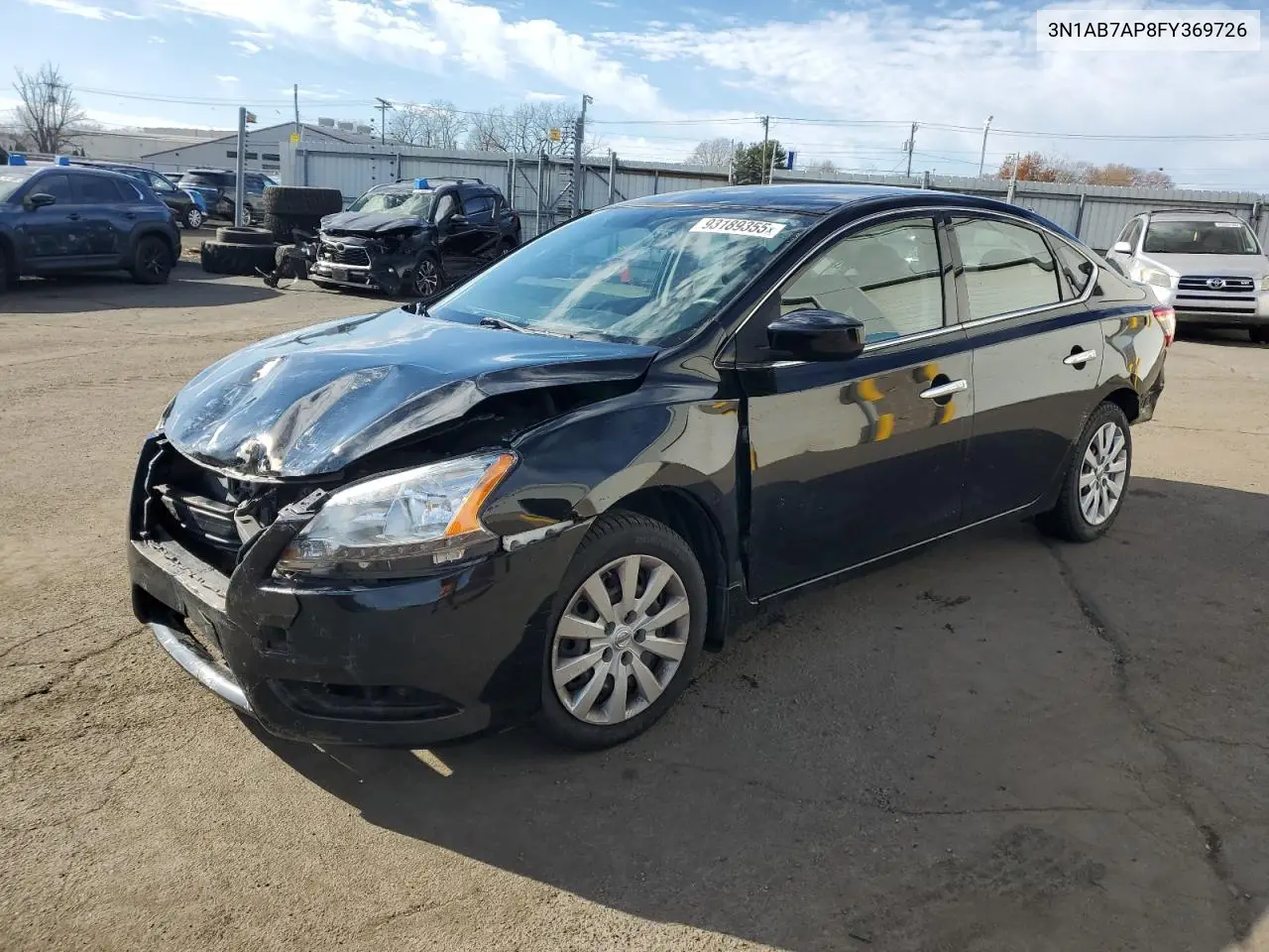 3N1AB7AP8FY369726 2015 Nissan Sentra S