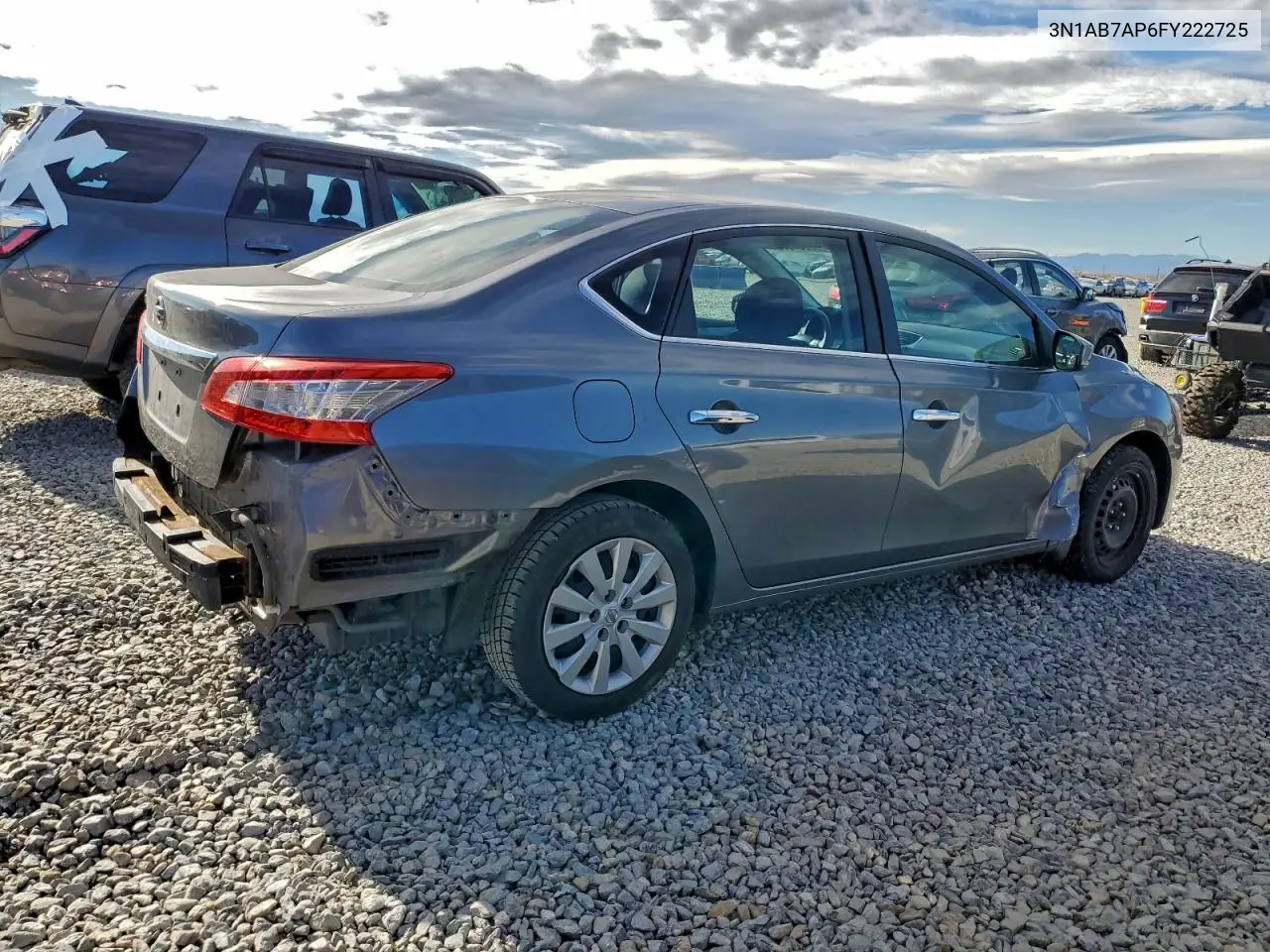 3N1AB7AP6FY222725 2015 Nissan Sentra S