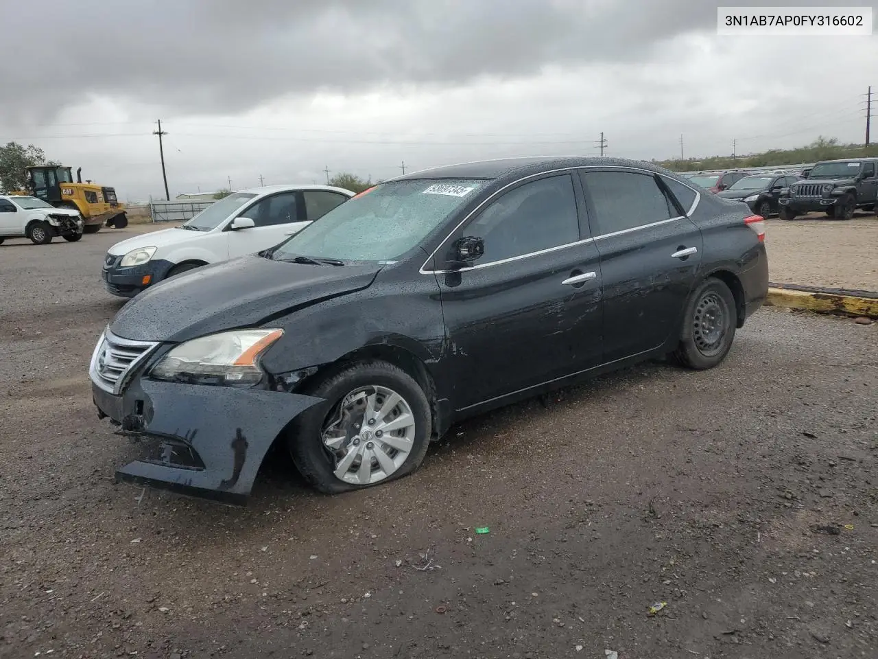 3N1AB7AP0FY316602 2015 Nissan Sentra S