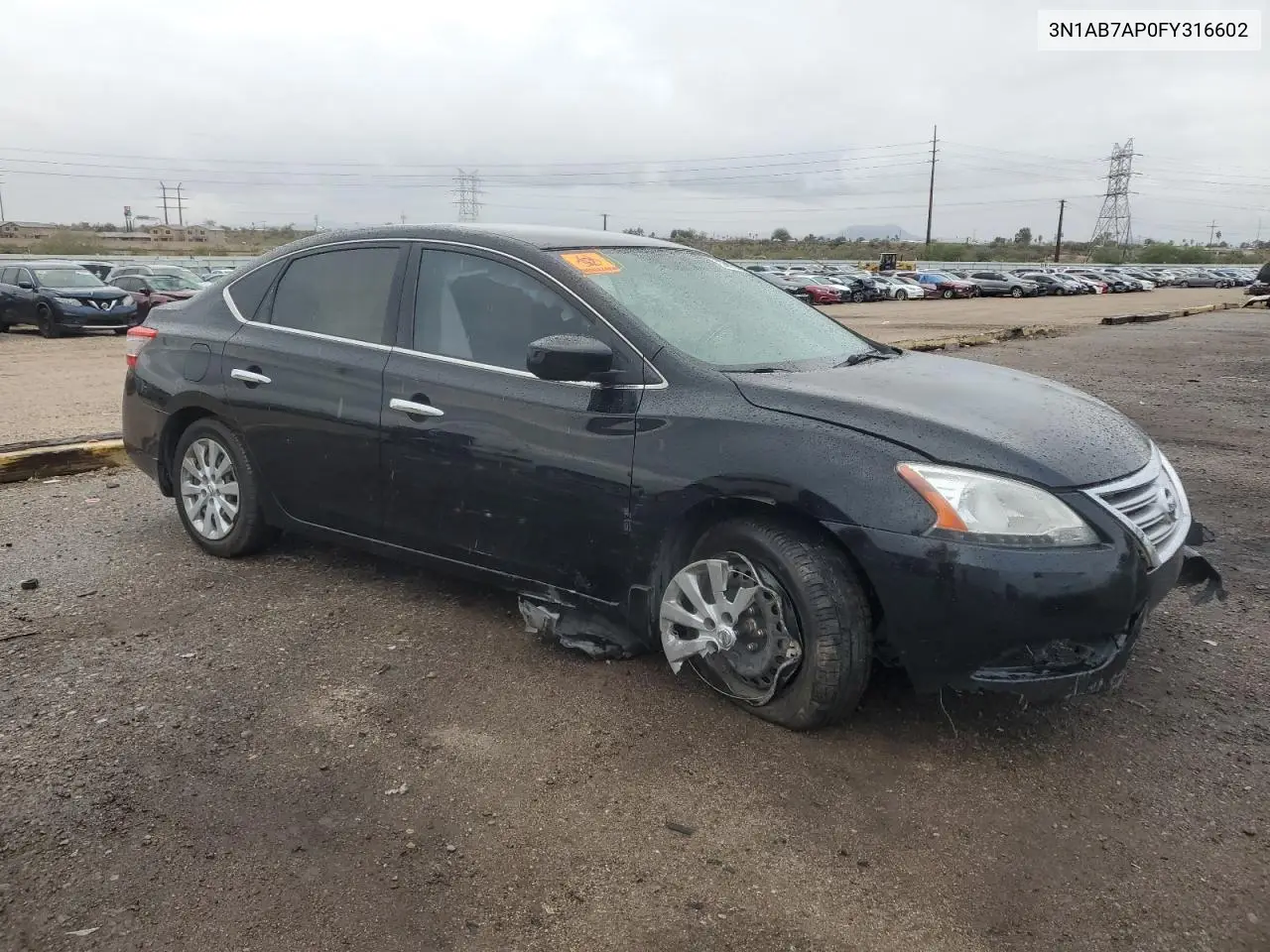 3N1AB7AP0FY316602 2015 Nissan Sentra S