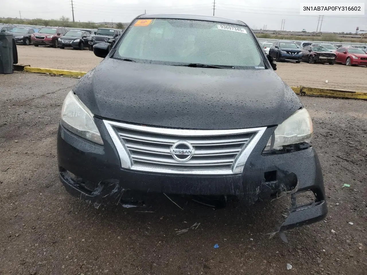 3N1AB7AP0FY316602 2015 Nissan Sentra S