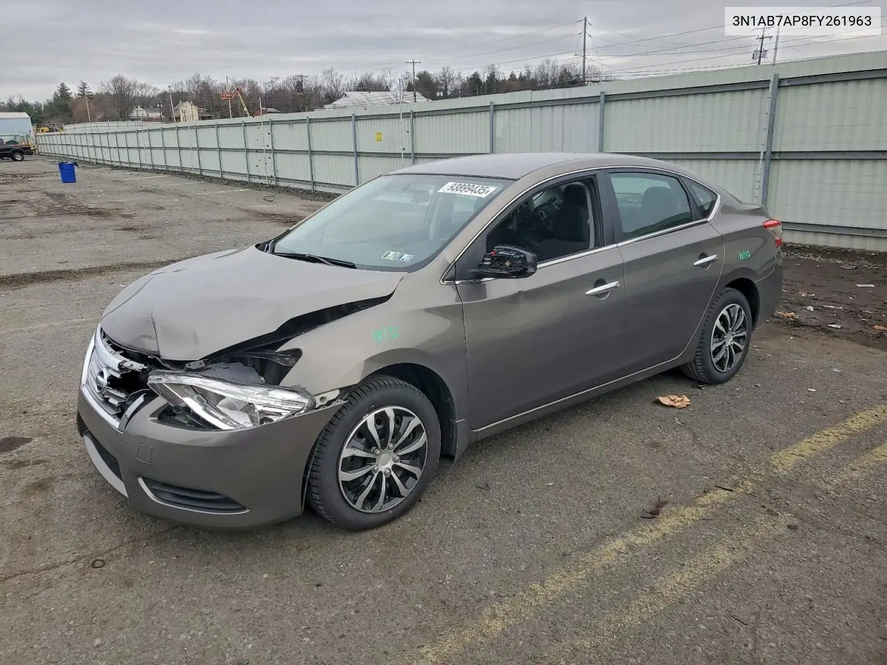 3N1AB7AP8FY261963 2015 Nissan Sentra S