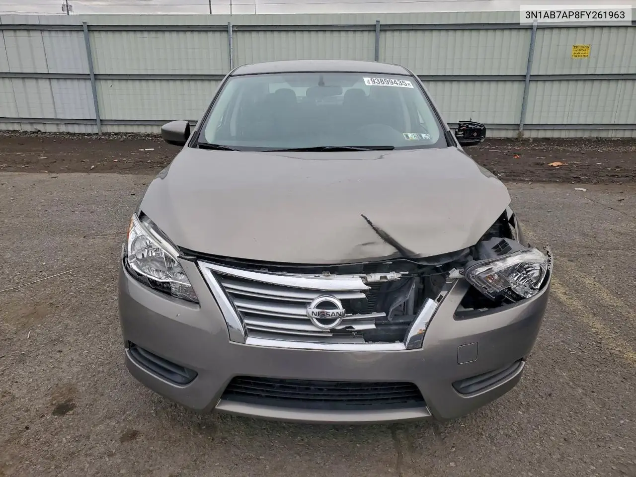 3N1AB7AP8FY261963 2015 Nissan Sentra S