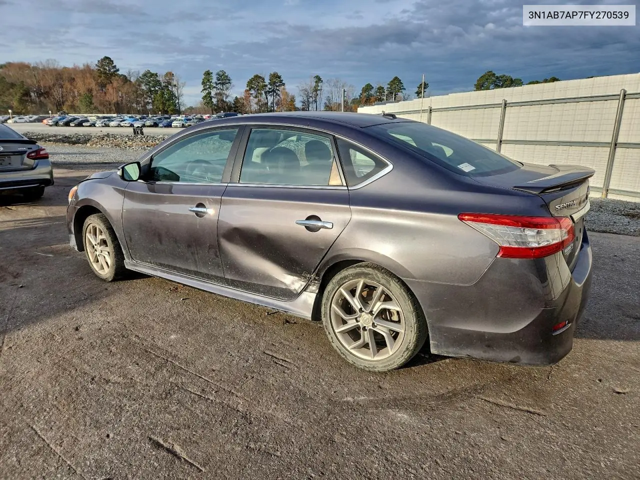 3N1AB7AP7FY270539 2015 Nissan Sentra S