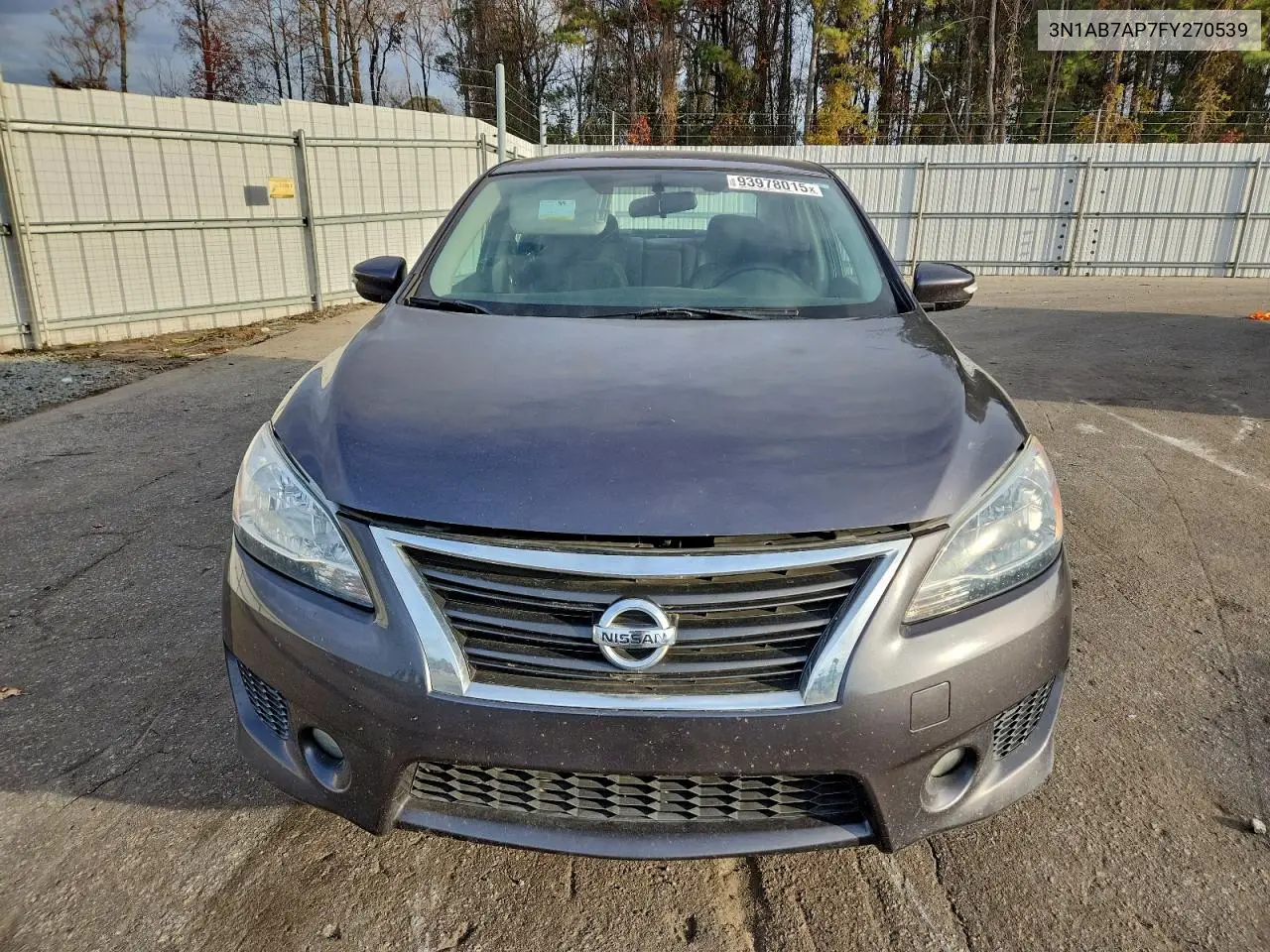 3N1AB7AP7FY270539 2015 Nissan Sentra S