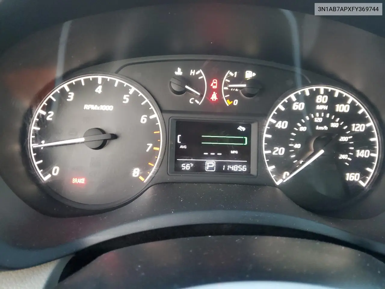 3N1AB7APXFY369744 2015 Nissan Sentra S