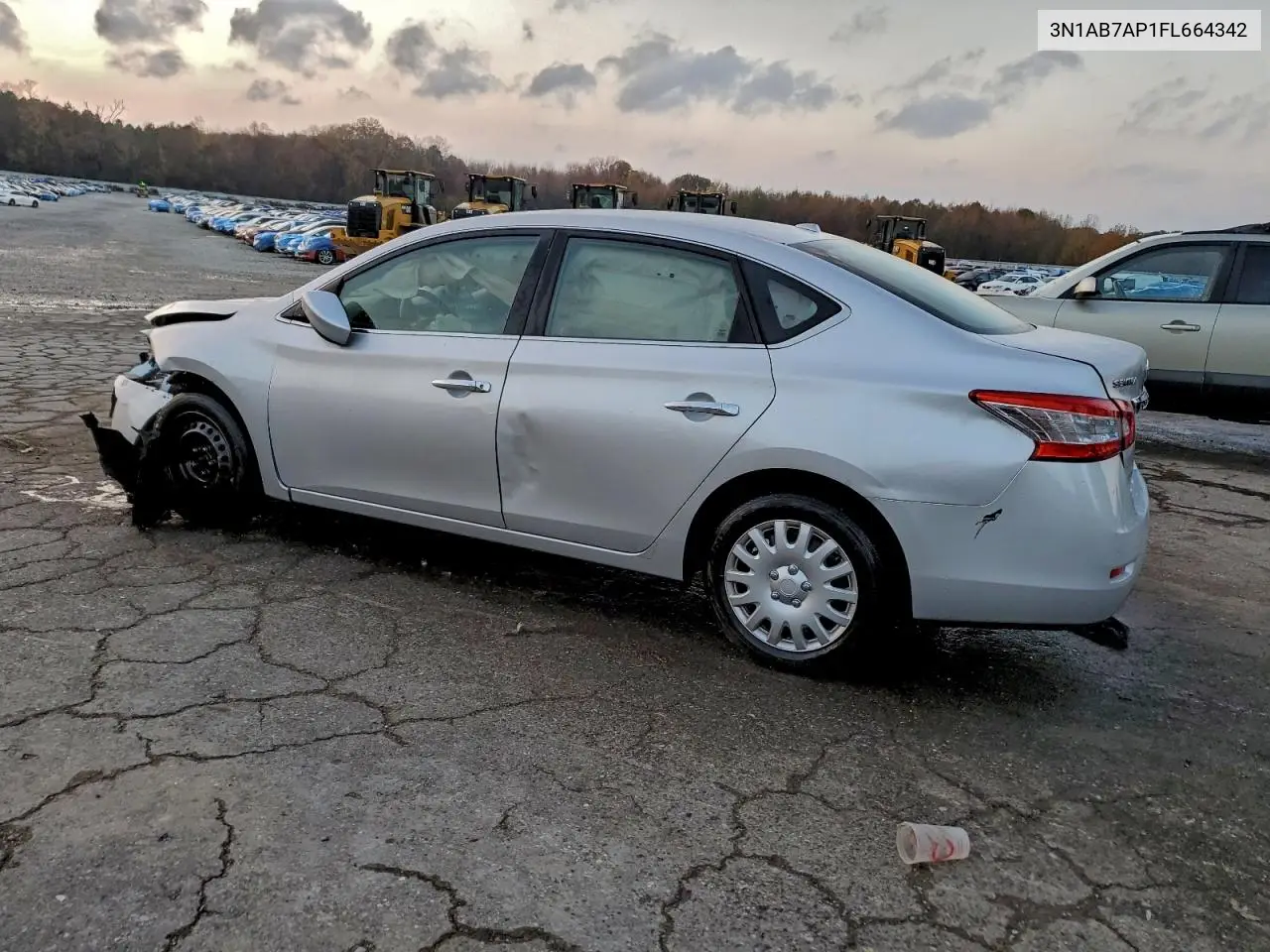 3N1AB7AP1FL664342 2015 Nissan Sentra S