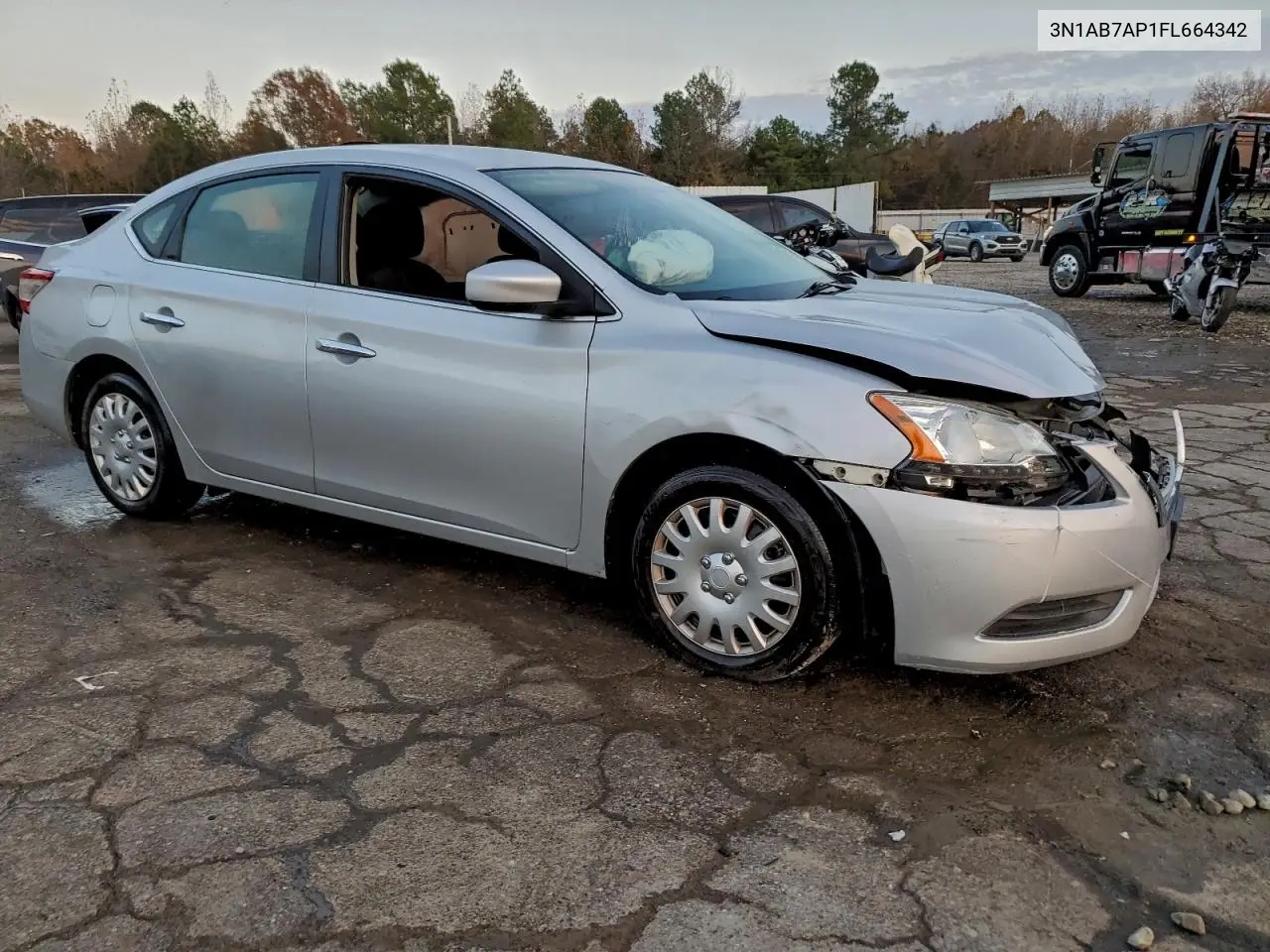 3N1AB7AP1FL664342 2015 Nissan Sentra S