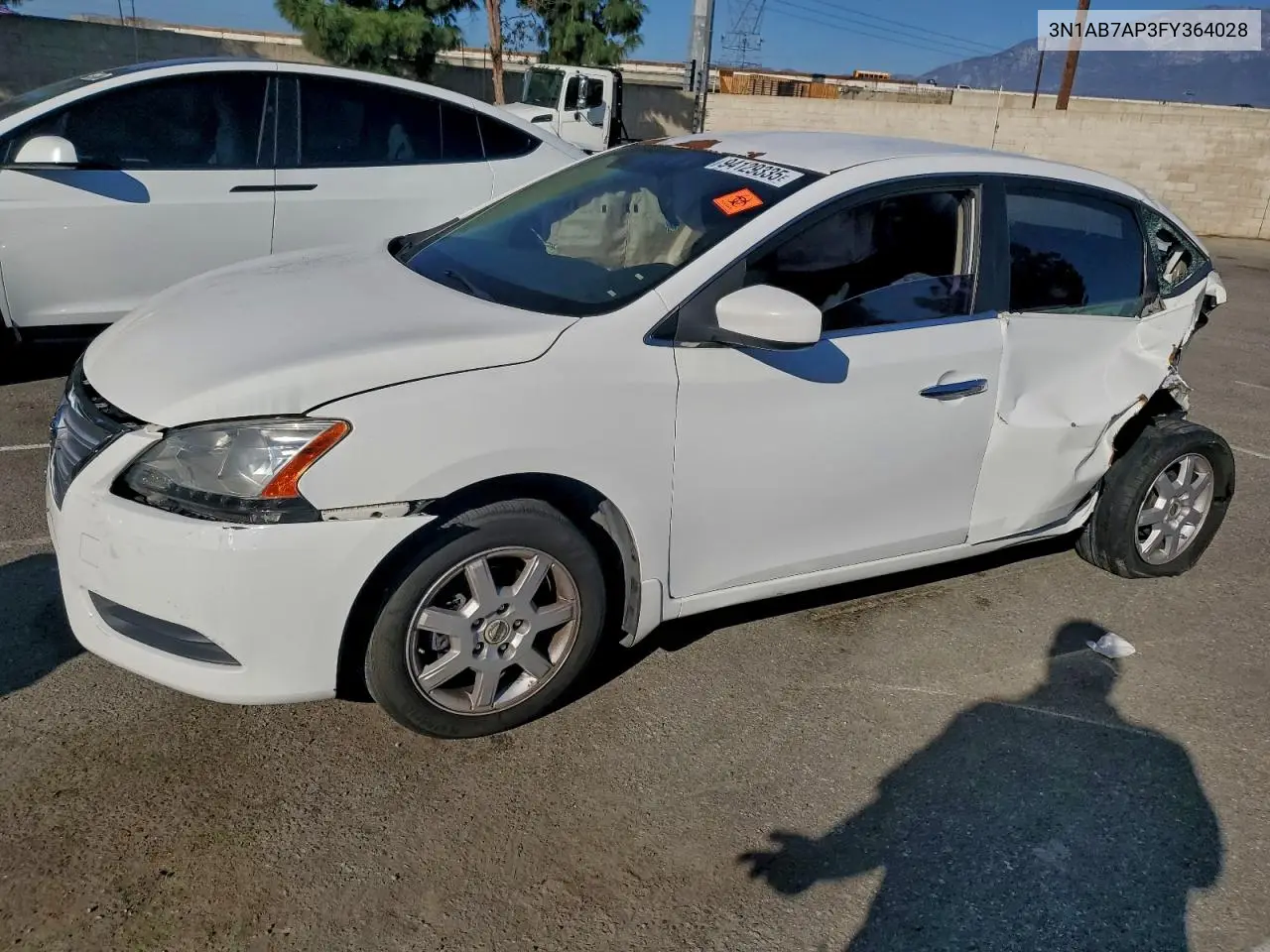 3N1AB7AP3FY364028 2015 Nissan Sentra S