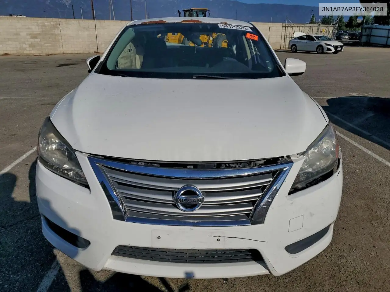 3N1AB7AP3FY364028 2015 Nissan Sentra S