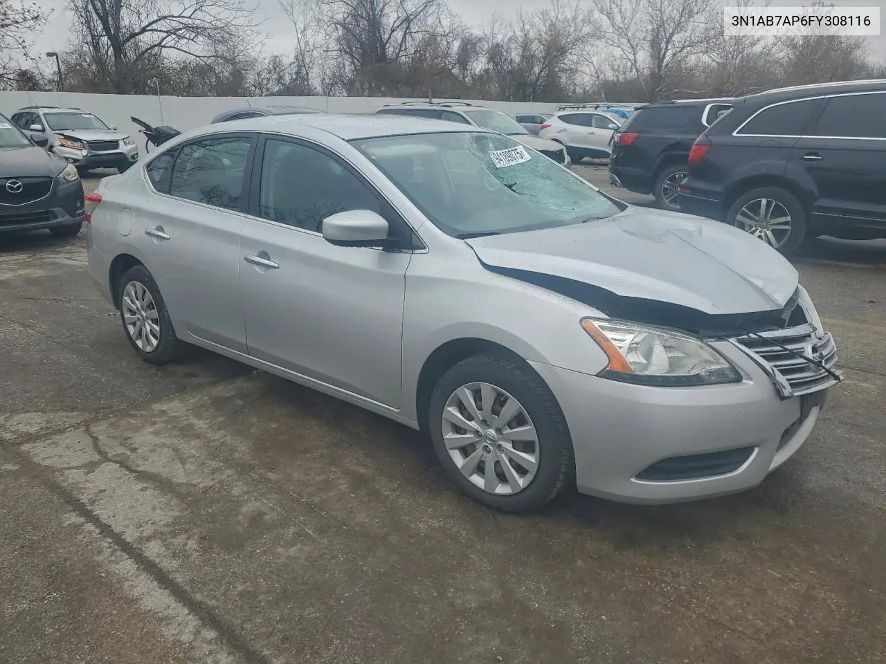 3N1AB7AP6FY308116 2015 Nissan Sentra S