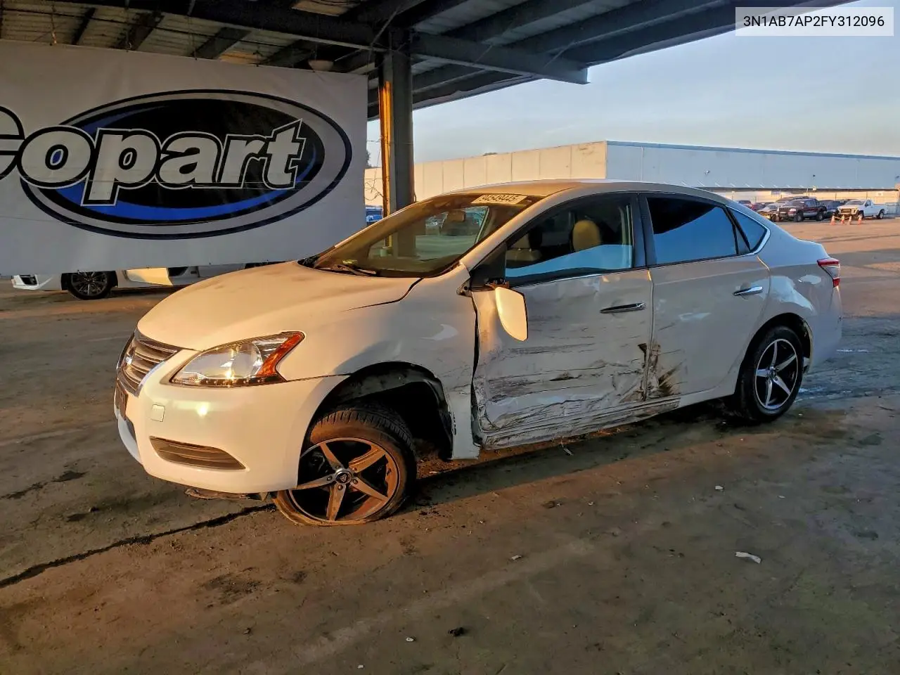 3N1AB7AP2FY312096 2015 Nissan Sentra S