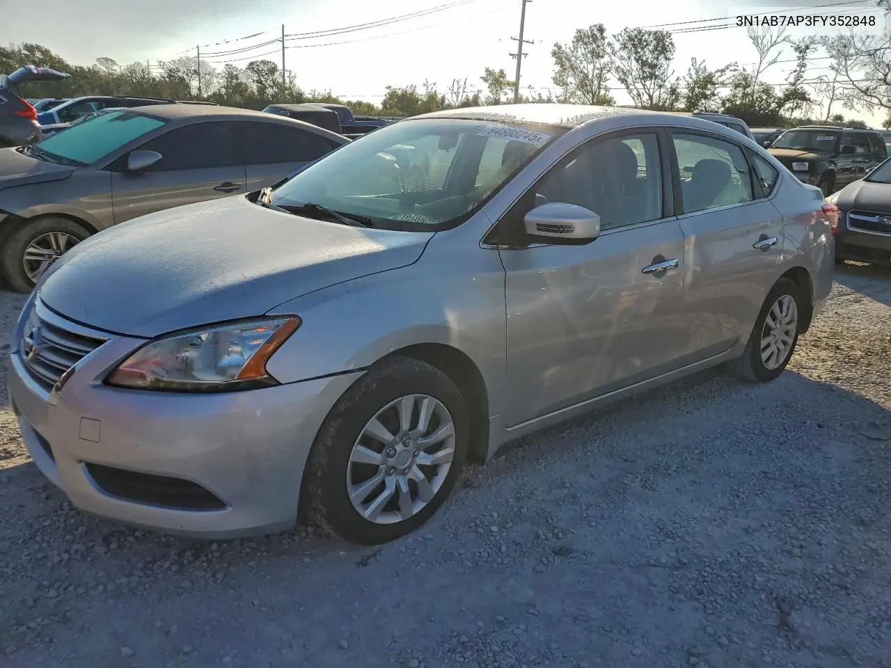 3N1AB7AP3FY352848 2015 Nissan Sentra S