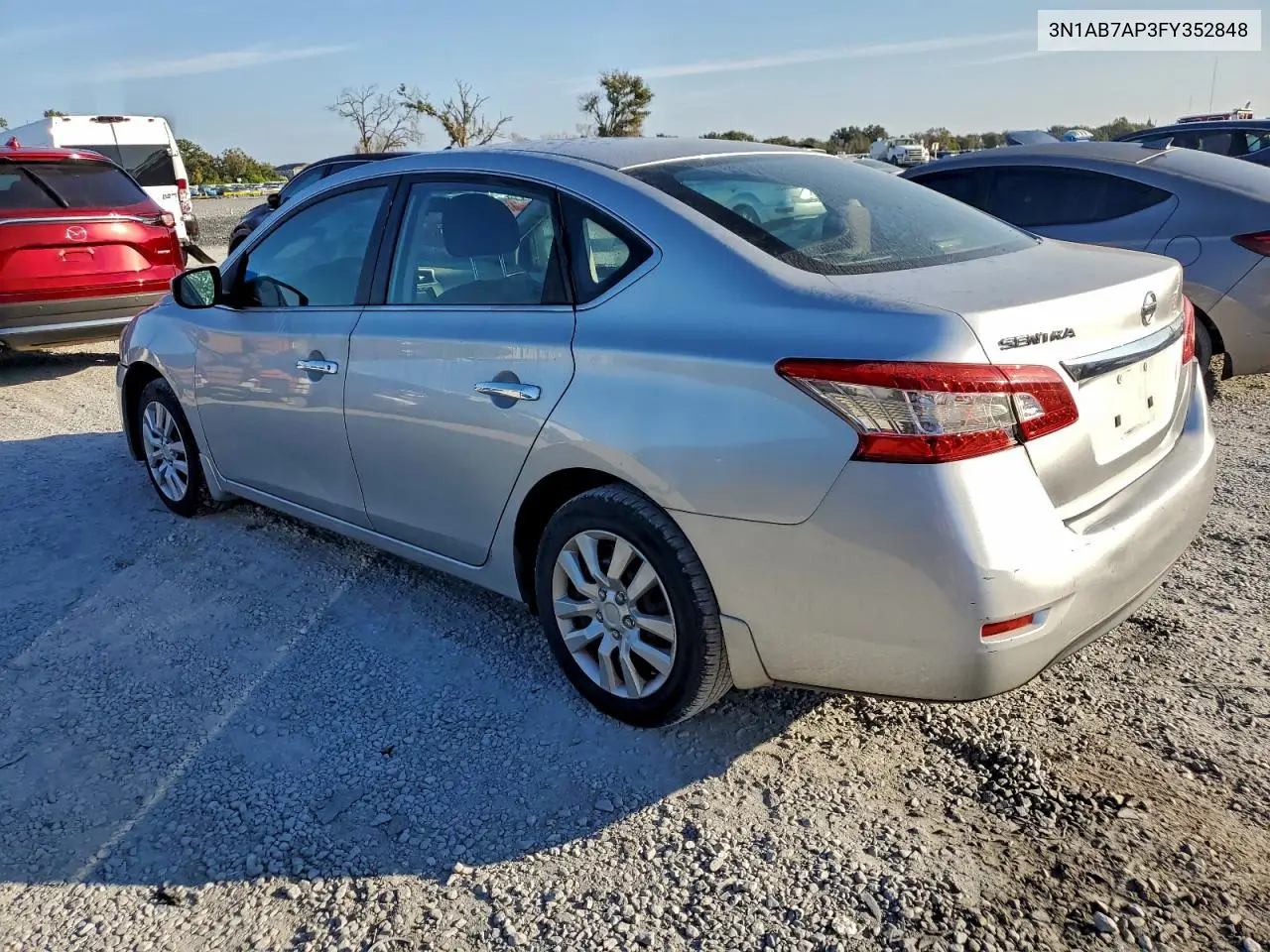 3N1AB7AP3FY352848 2015 Nissan Sentra S