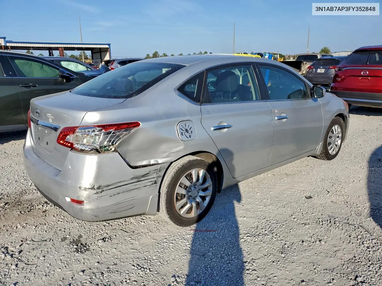 3N1AB7AP3FY352848 2015 Nissan Sentra S