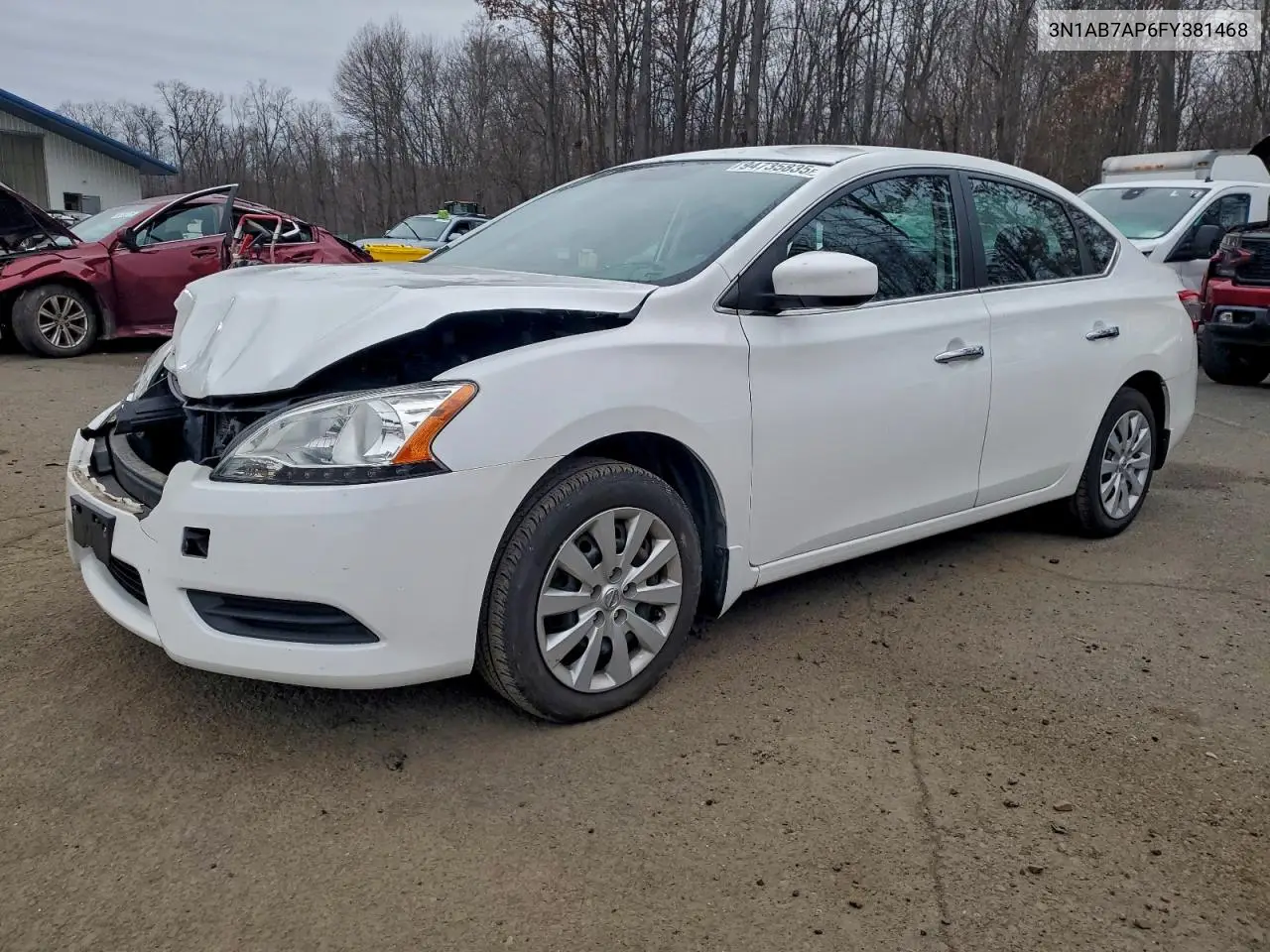 3N1AB7AP6FY381468 2015 Nissan Sentra S