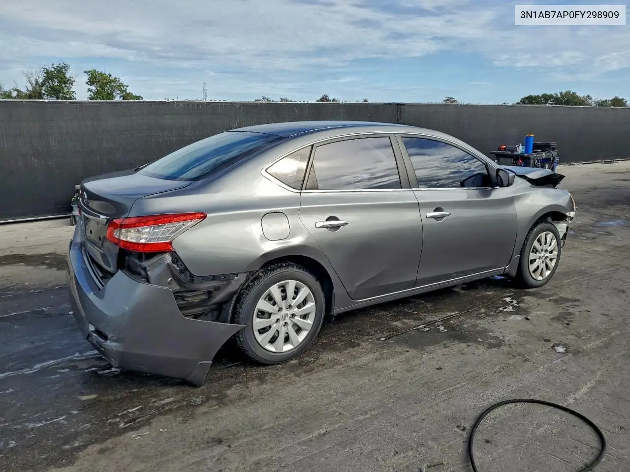 3N1AB7AP0FY298909 2015 Nissan Sentra S