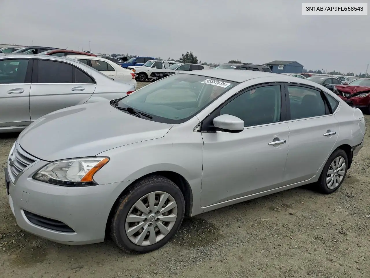 3N1AB7AP9FL668543 2015 Nissan Sentra S