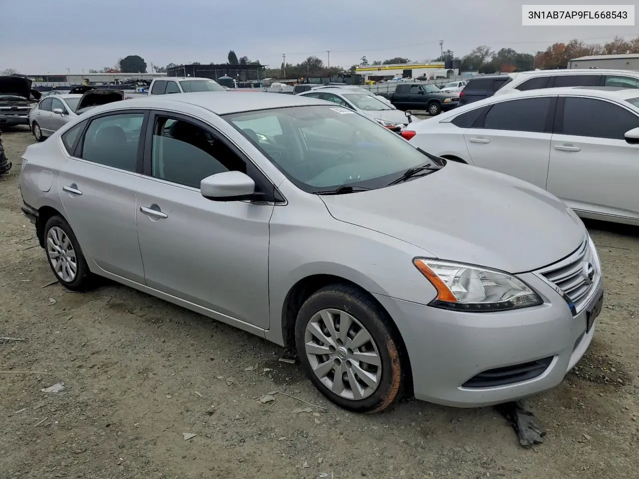 3N1AB7AP9FL668543 2015 Nissan Sentra S