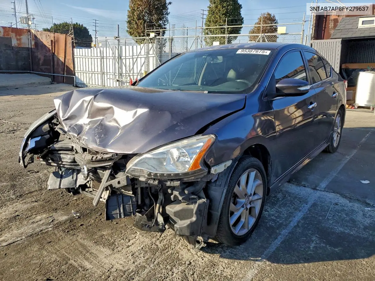 3N1AB7AP8FY279637 2015 Nissan Sentra S