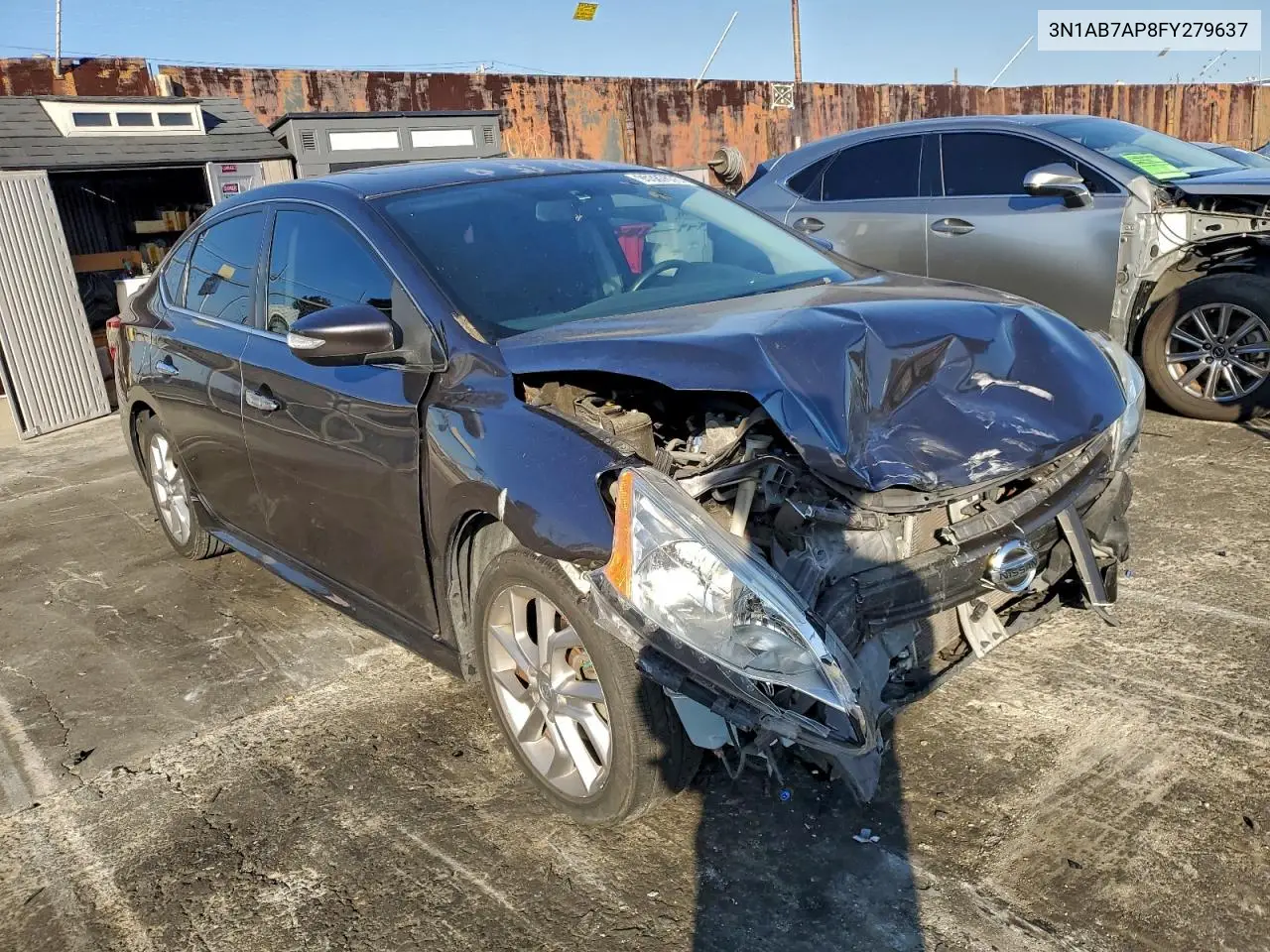3N1AB7AP8FY279637 2015 Nissan Sentra S