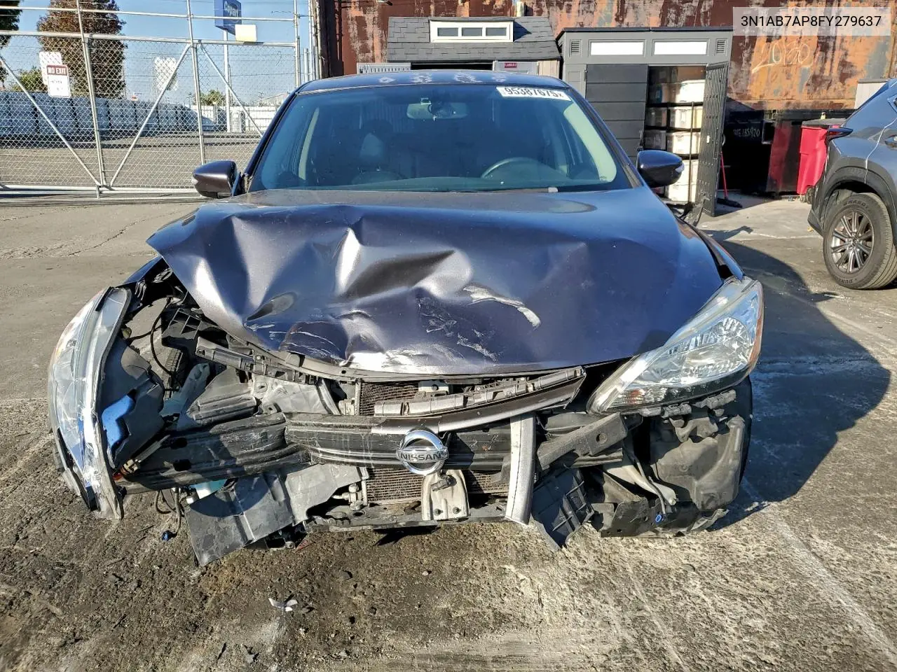 3N1AB7AP8FY279637 2015 Nissan Sentra S
