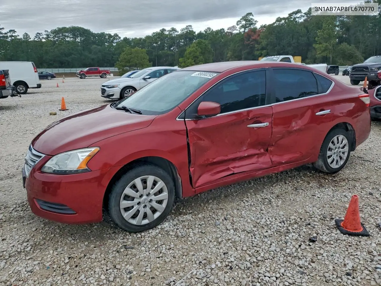 3N1AB7AP8FL670770 2015 Nissan Sentra S
