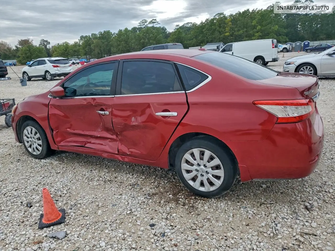 3N1AB7AP8FL670770 2015 Nissan Sentra S