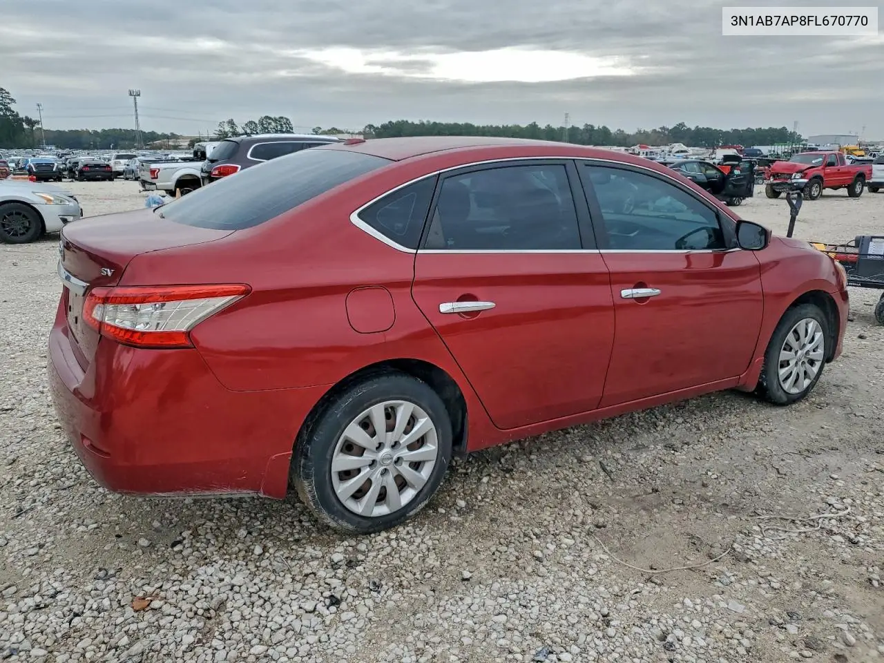 3N1AB7AP8FL670770 2015 Nissan Sentra S
