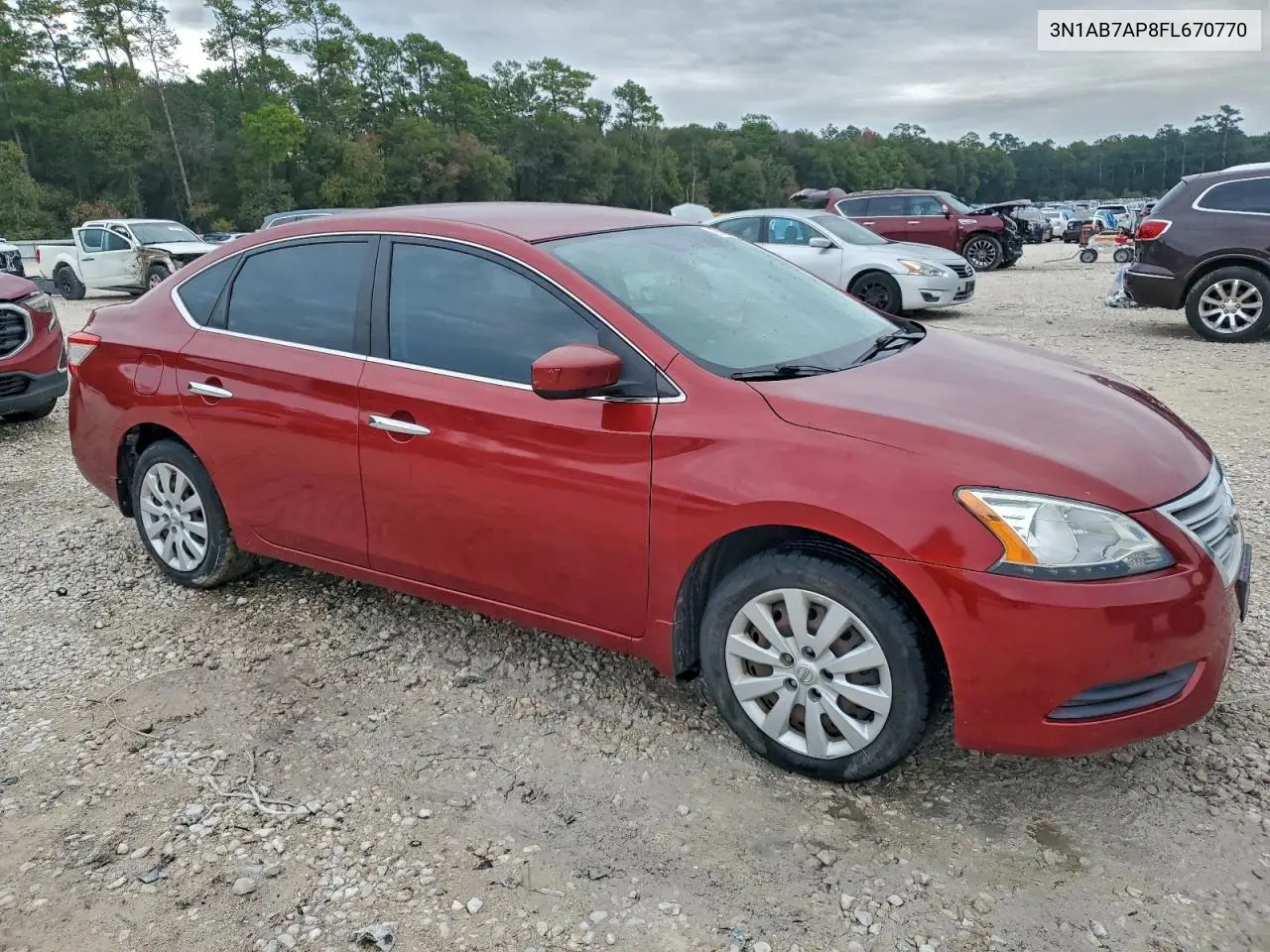 3N1AB7AP8FL670770 2015 Nissan Sentra S
