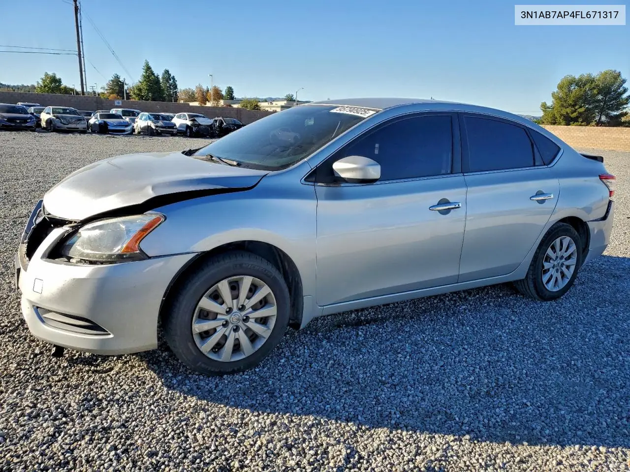 3N1AB7AP4FL671317 2015 Nissan Sentra S