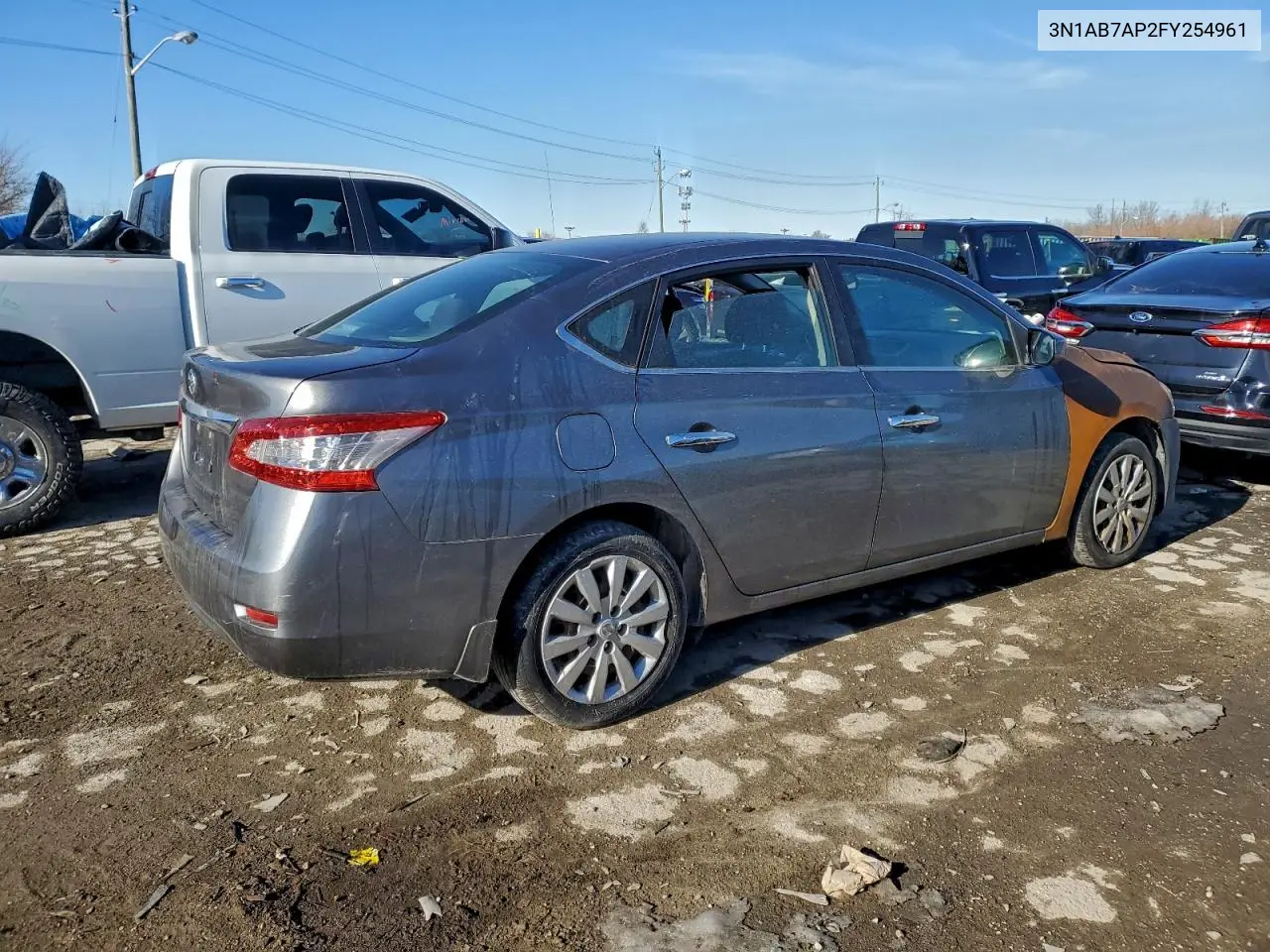 3N1AB7AP2FY254961 2015 Nissan Sentra S