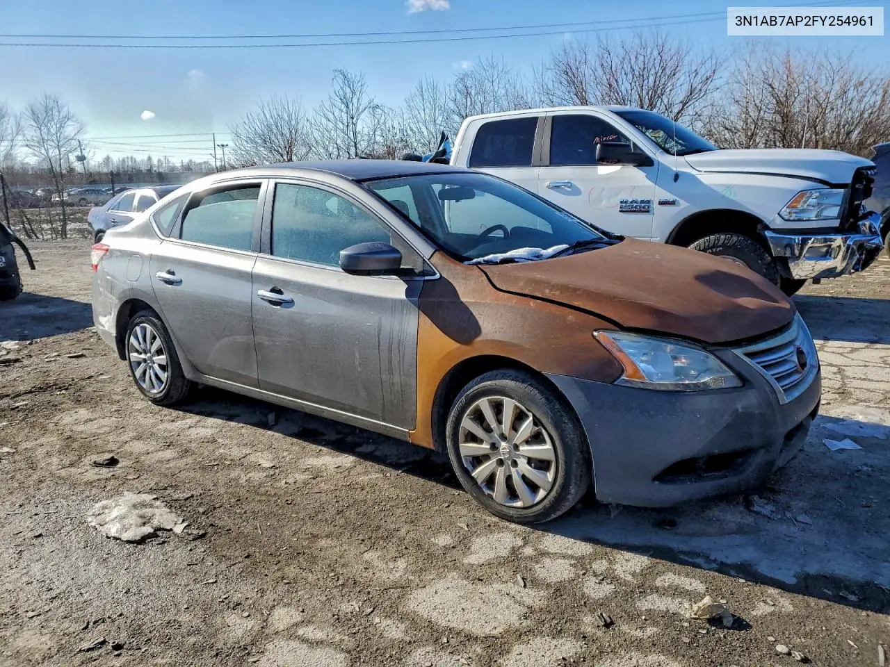 3N1AB7AP2FY254961 2015 Nissan Sentra S