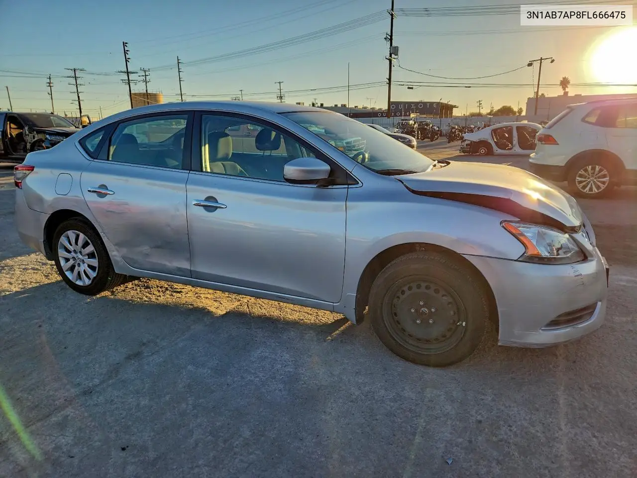 3N1AB7AP8FL666475 2015 Nissan Sentra S