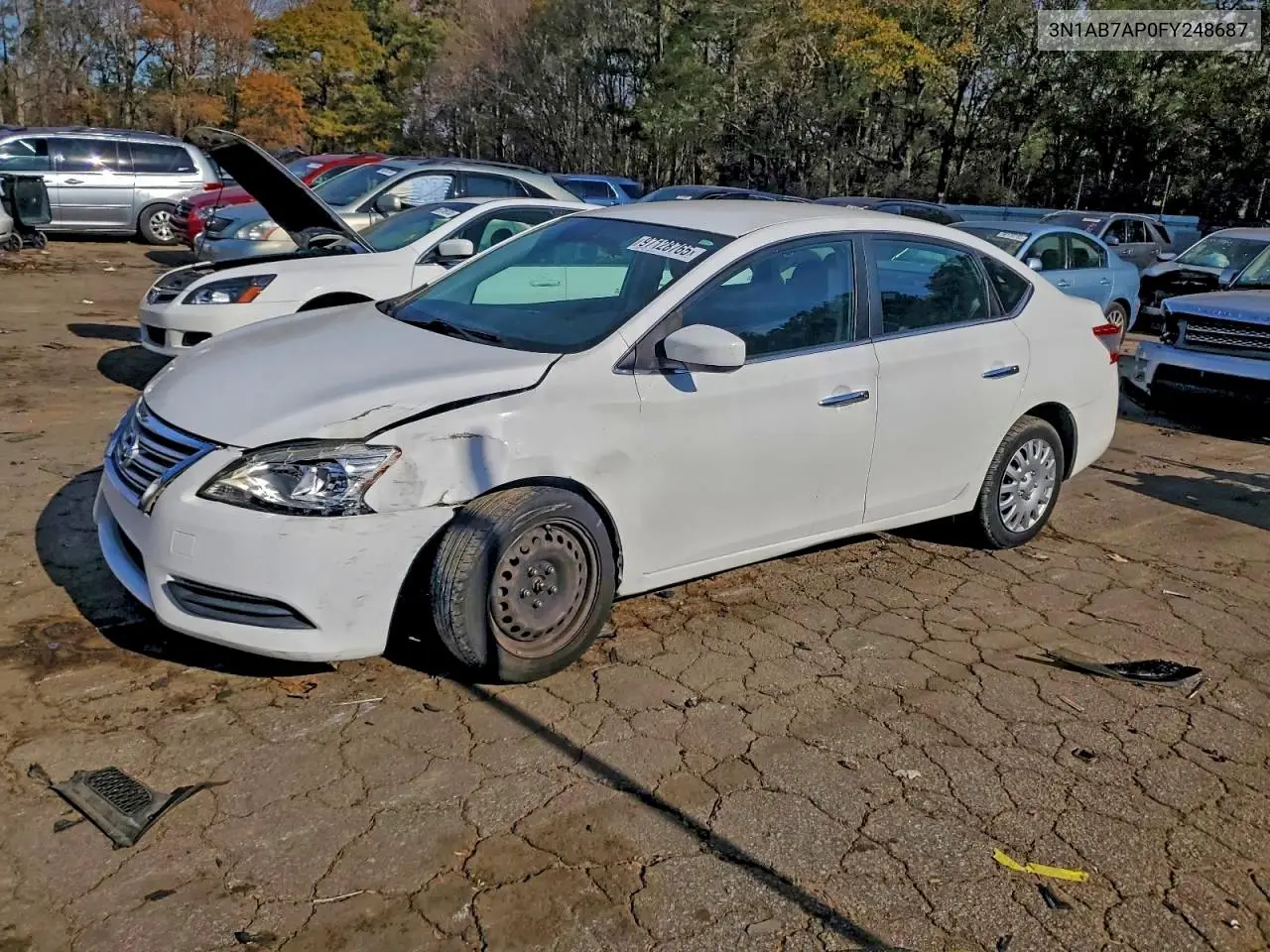 3N1AB7AP0FY248687 2015 Nissan Sentra S