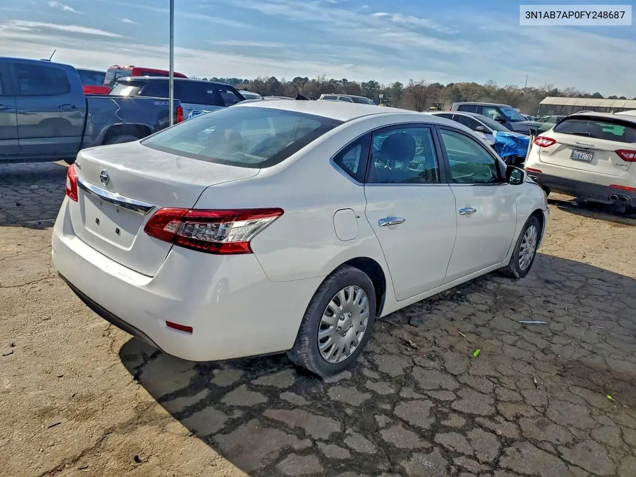 3N1AB7AP0FY248687 2015 Nissan Sentra S