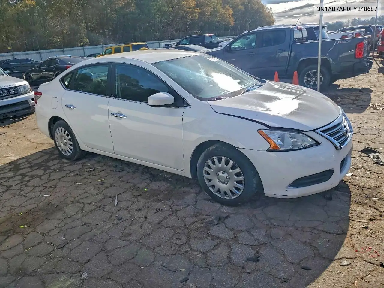 3N1AB7AP0FY248687 2015 Nissan Sentra S