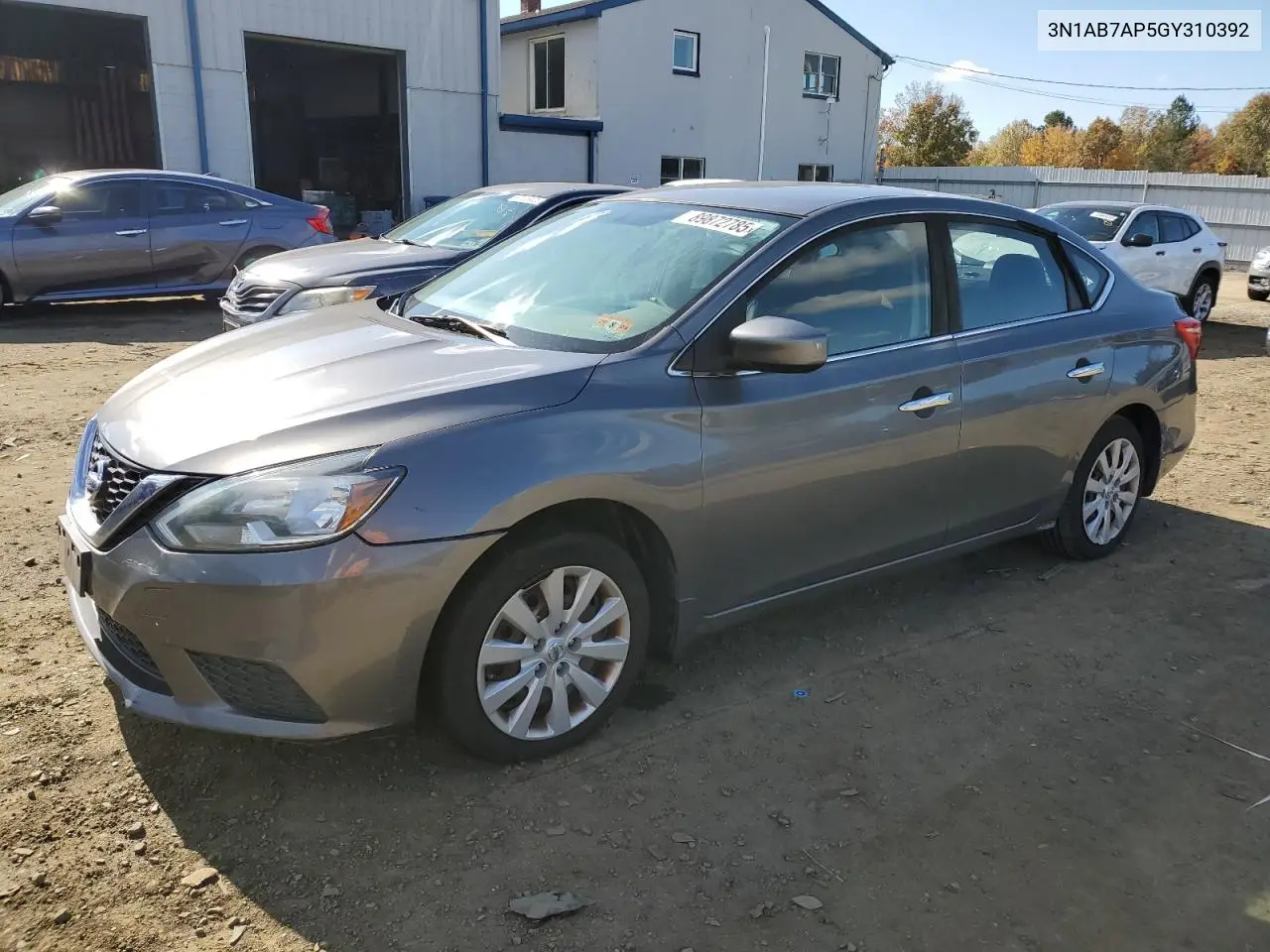 3N1AB7AP5GY310392 2016 Nissan Sentra S