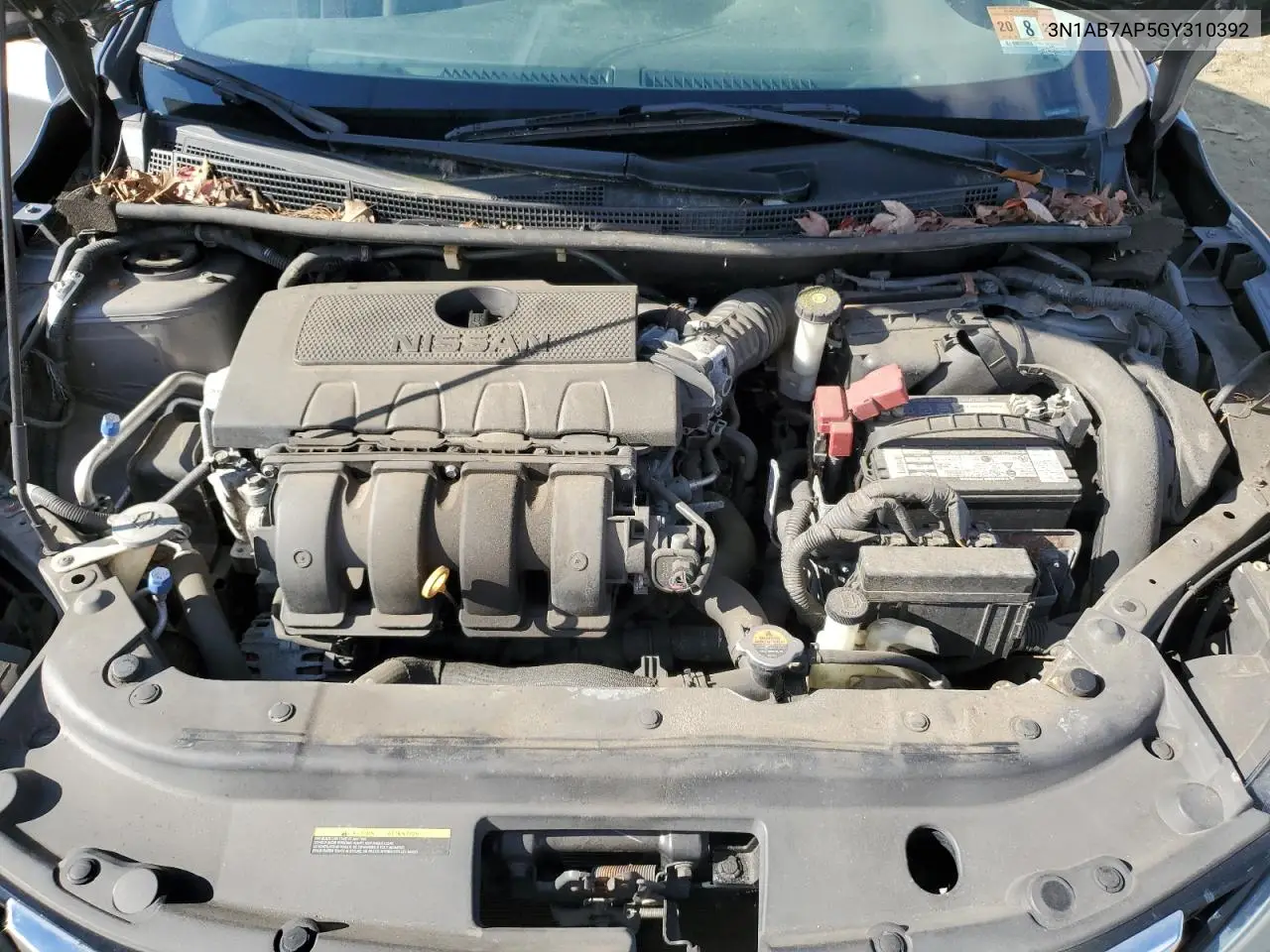 3N1AB7AP5GY310392 2016 Nissan Sentra S