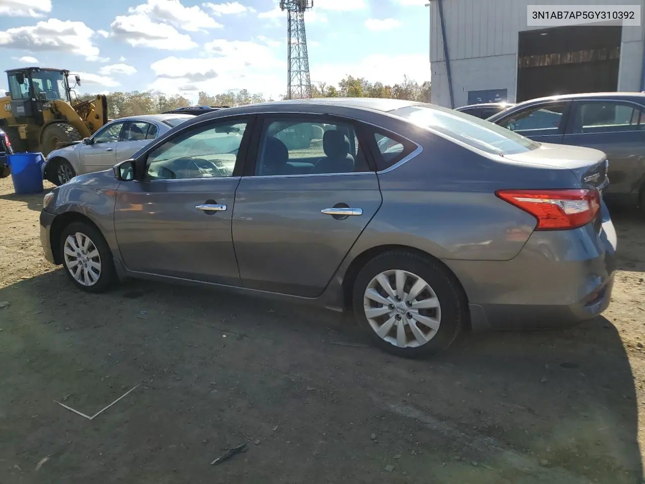 3N1AB7AP5GY310392 2016 Nissan Sentra S