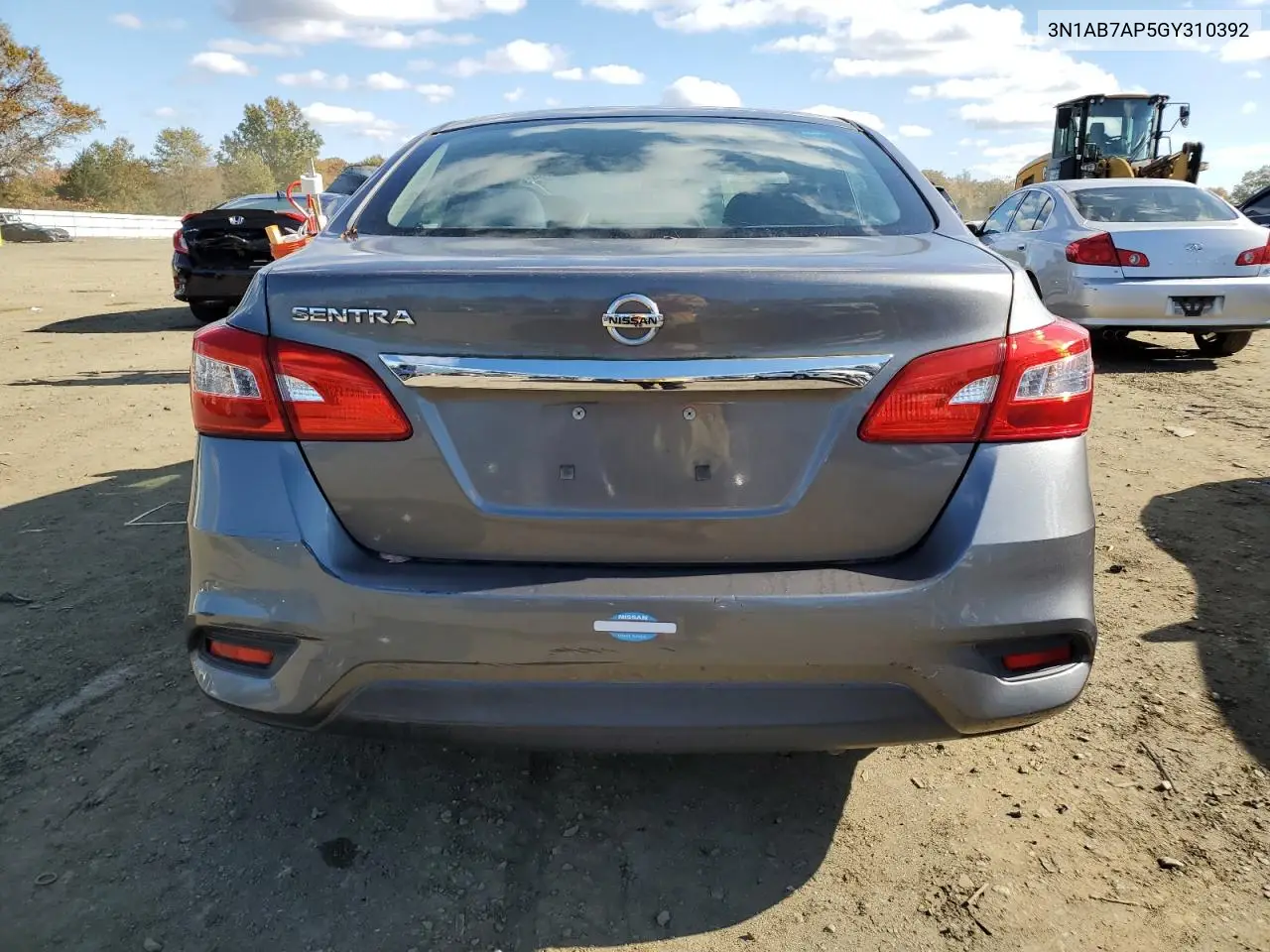 3N1AB7AP5GY310392 2016 Nissan Sentra S