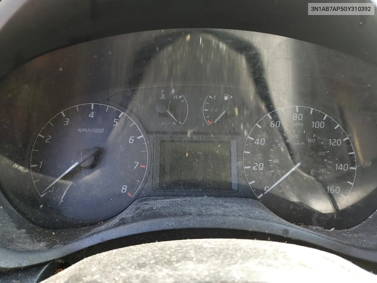 3N1AB7AP5GY310392 2016 Nissan Sentra S
