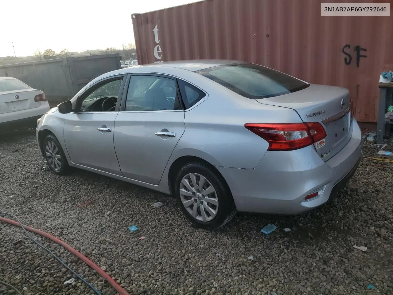 2016 Nissan Sentra S VIN: 3N1AB7AP6GY292646 Lot: 46707764