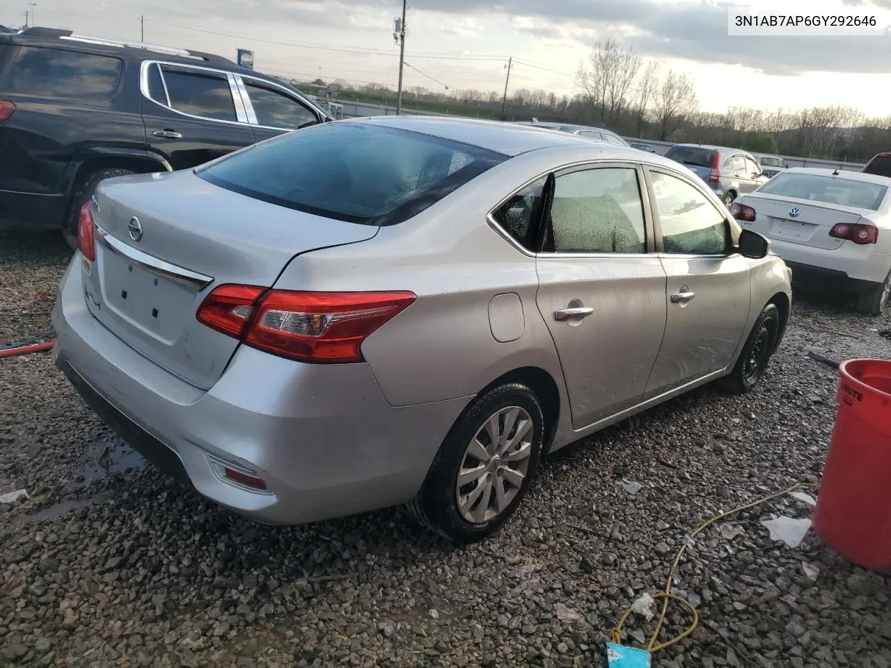 2016 Nissan Sentra S VIN: 3N1AB7AP6GY292646 Lot: 46707764