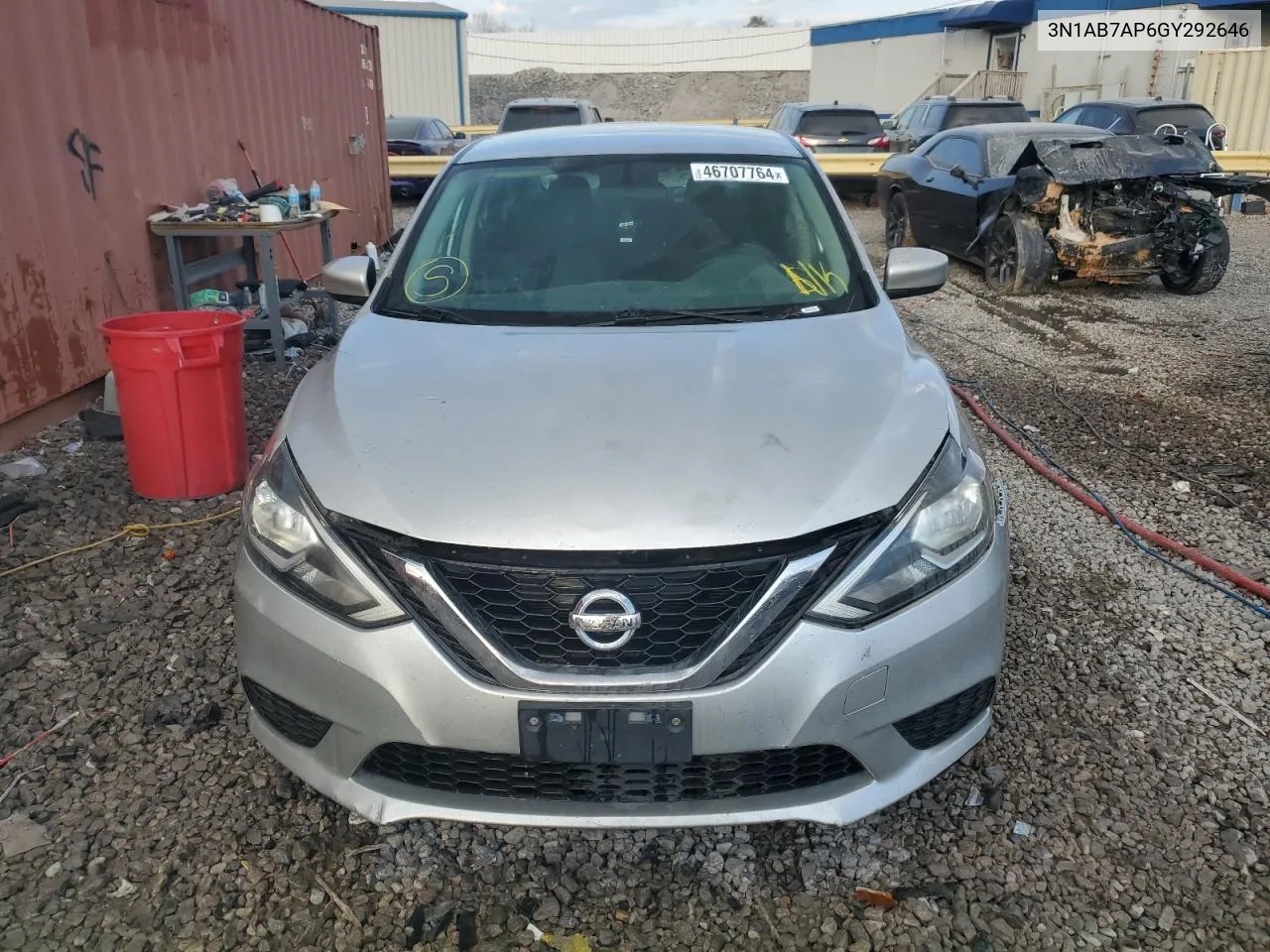 2016 Nissan Sentra S VIN: 3N1AB7AP6GY292646 Lot: 46707764