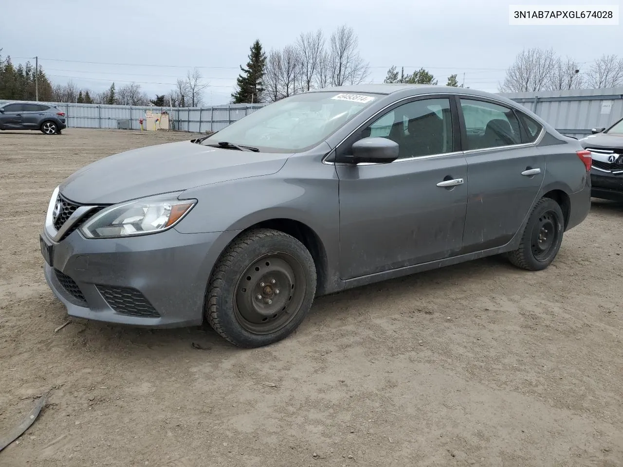 3N1AB7APXGL674028 2016 Nissan Sentra S