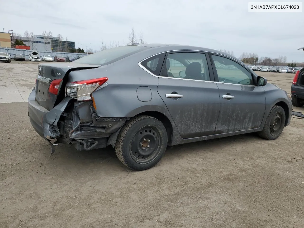 3N1AB7APXGL674028 2016 Nissan Sentra S