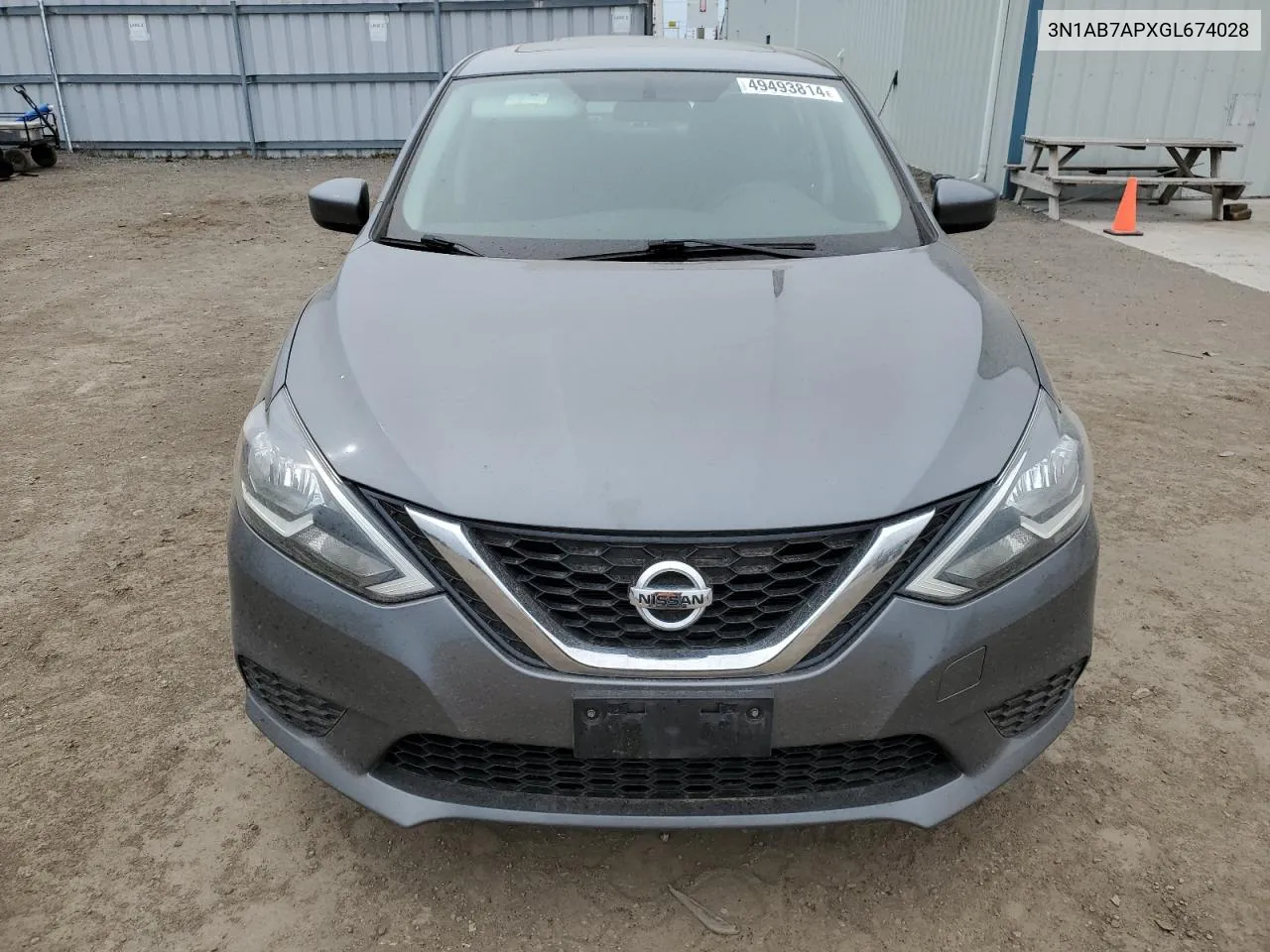 2016 Nissan Sentra S VIN: 3N1AB7APXGL674028 Lot: 49493814